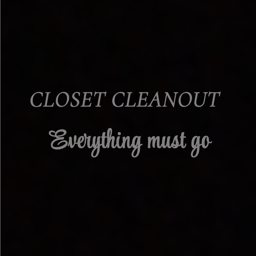 CLEARANCE Closet Clean out